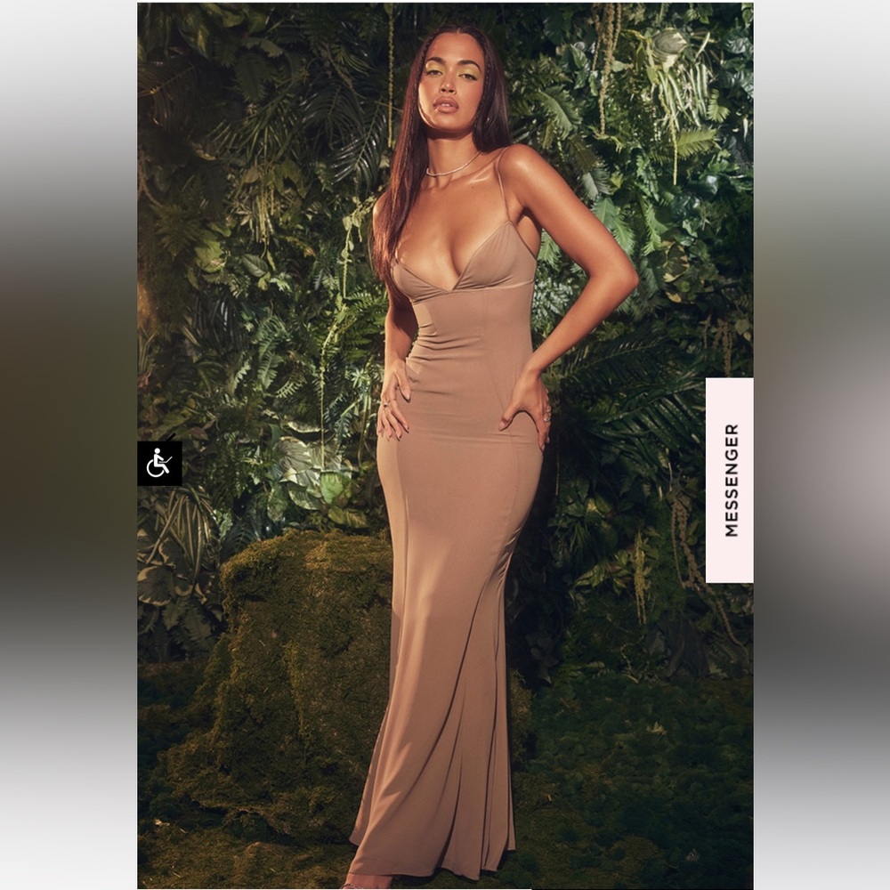 House of CB Loren Dress in Camel Size S Plus Cup